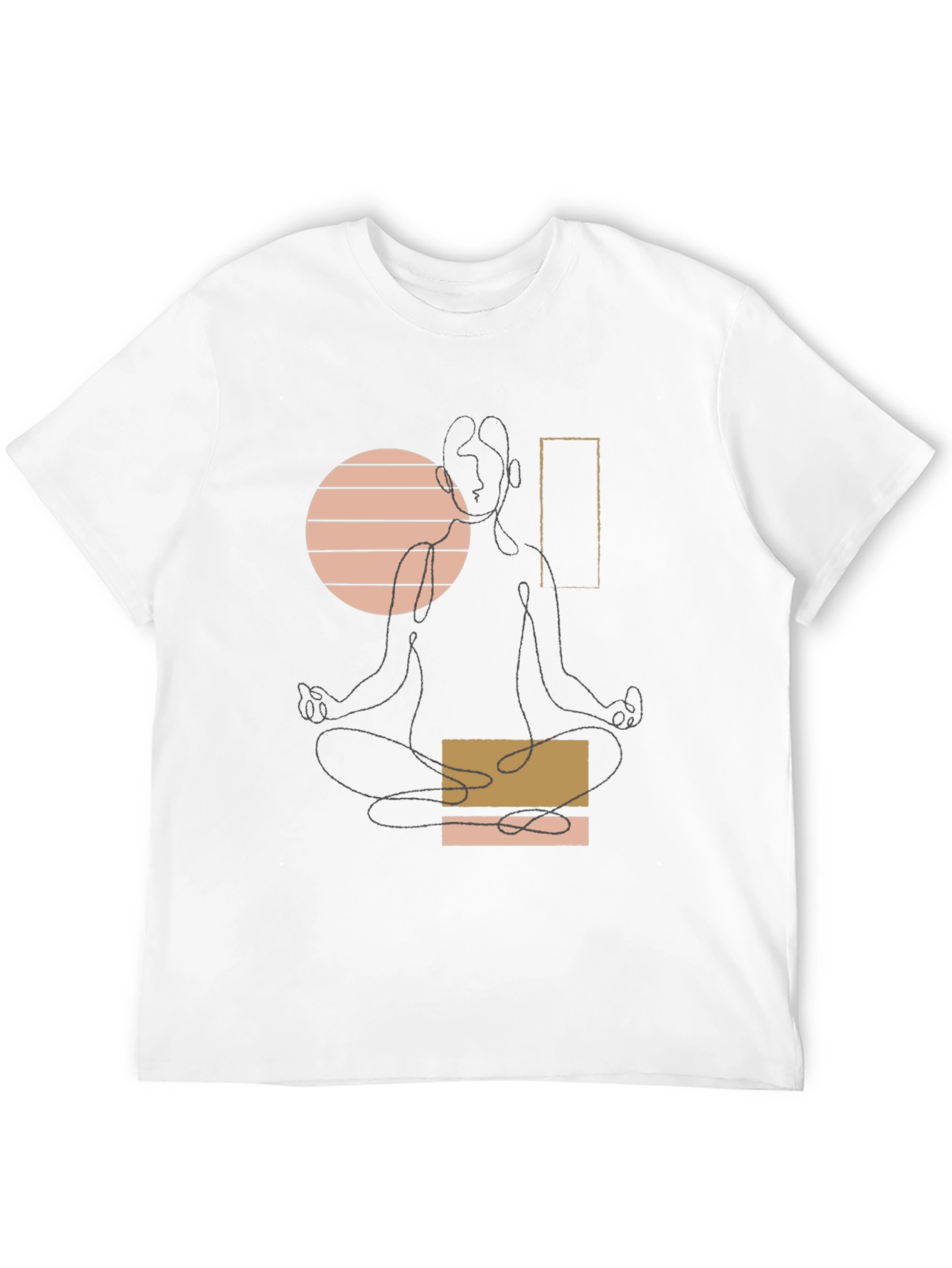 Minimalist Yoga T-Shirt - Black Graphic Tee