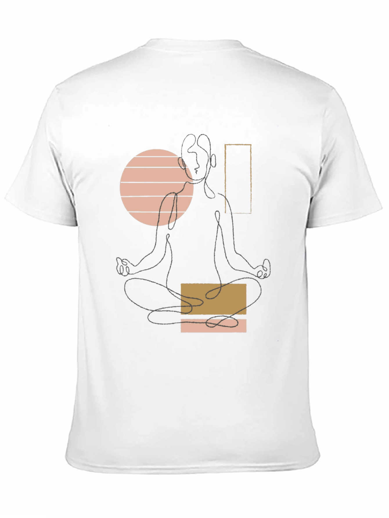 Minimalist Yoga T-Shirt - Black Graphic Tee