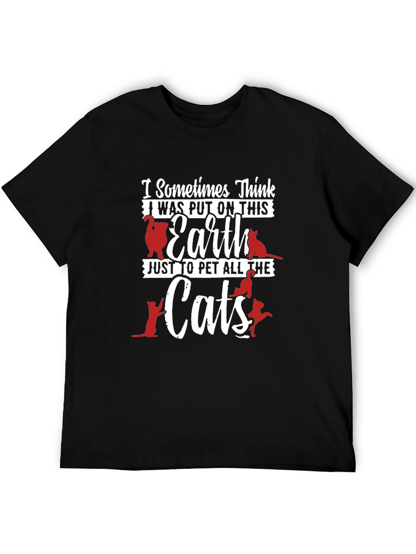 Cat Lover Graphic T-Shirt - Pet All the Cats