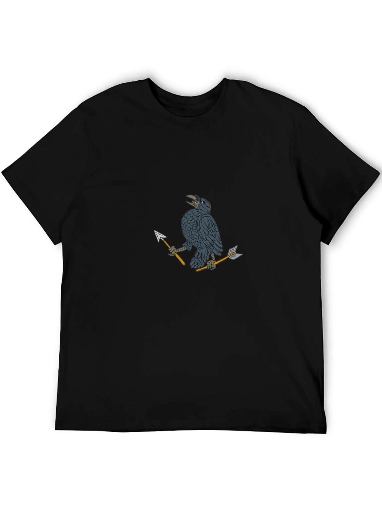 Raven & Arrow Graphic Tee - Black Cotton