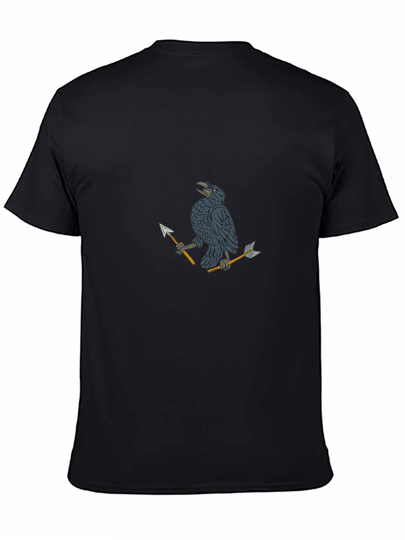 Raven & Arrow Graphic Tee - Black Cotton