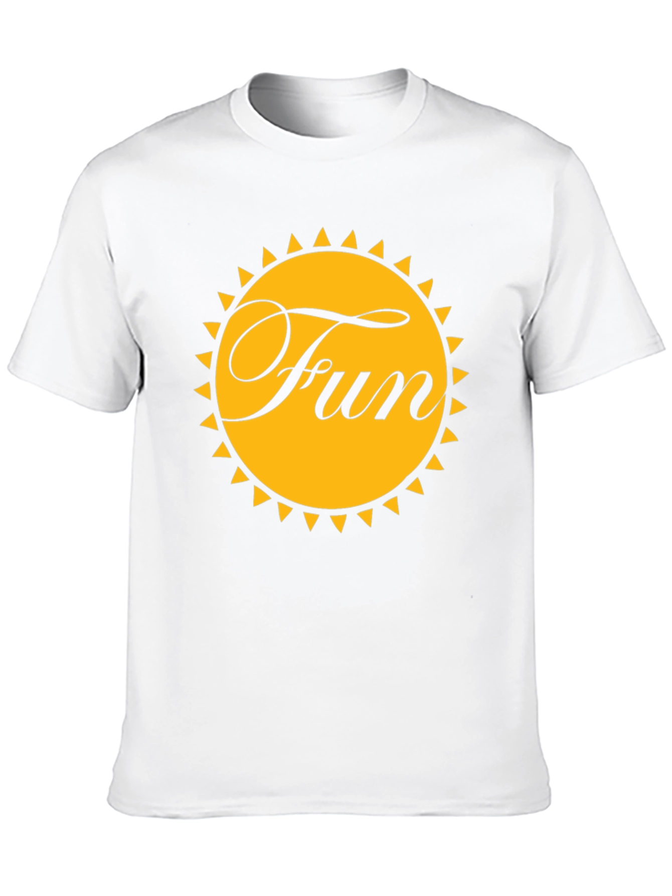 Fun Sun Graphic Tee - Black Cotton T-Shirt