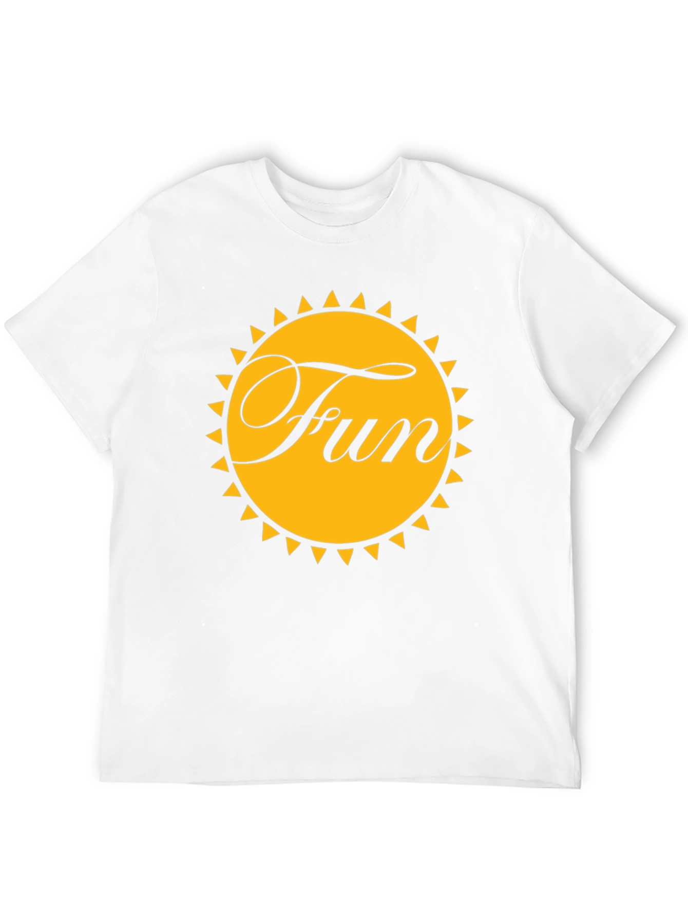 Fun Sun Graphic Tee - Black Cotton T-Shirt
