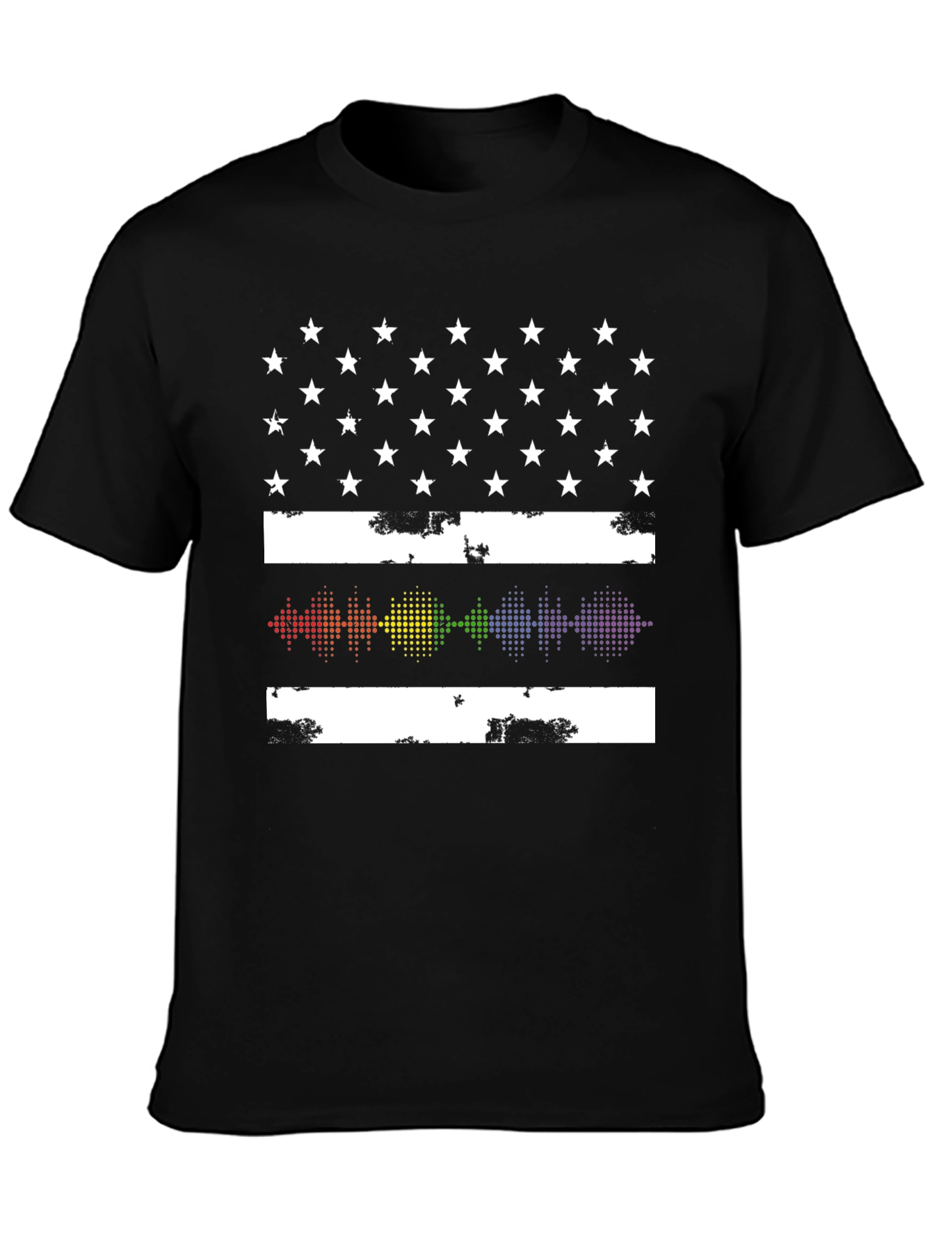 LGBTQ+ American Flag Pride T-Shirt