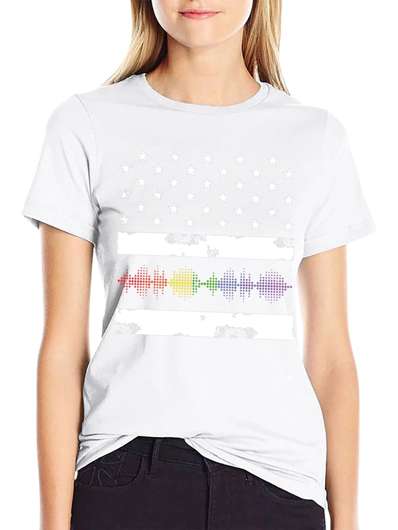 LGBTQ+ American Flag Pride T-Shirt