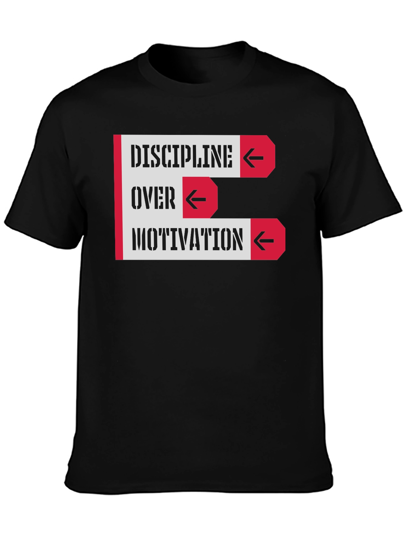Discipline Over Motivation Graphic T-Shirt