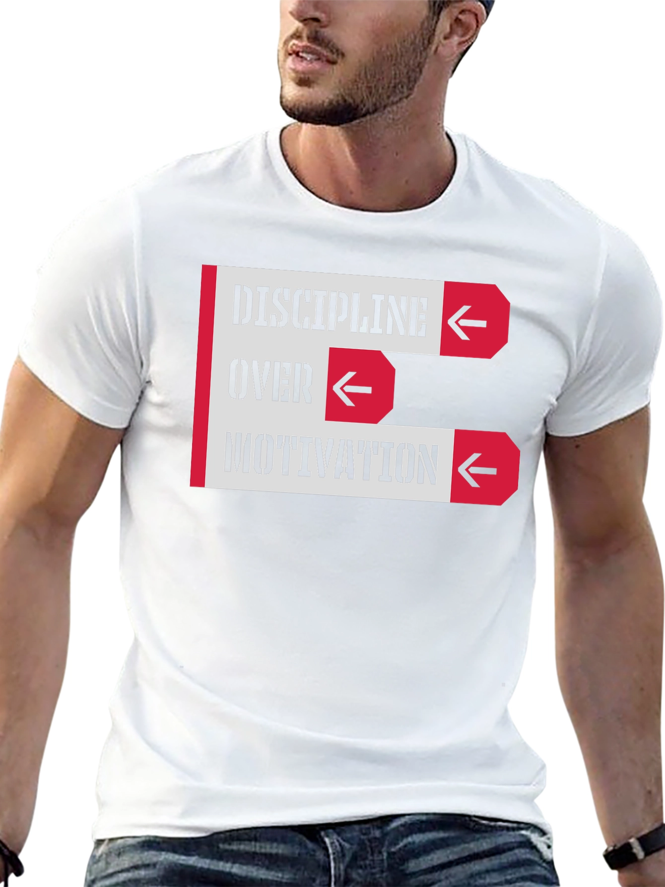 Discipline Over Motivation Graphic T-Shirt