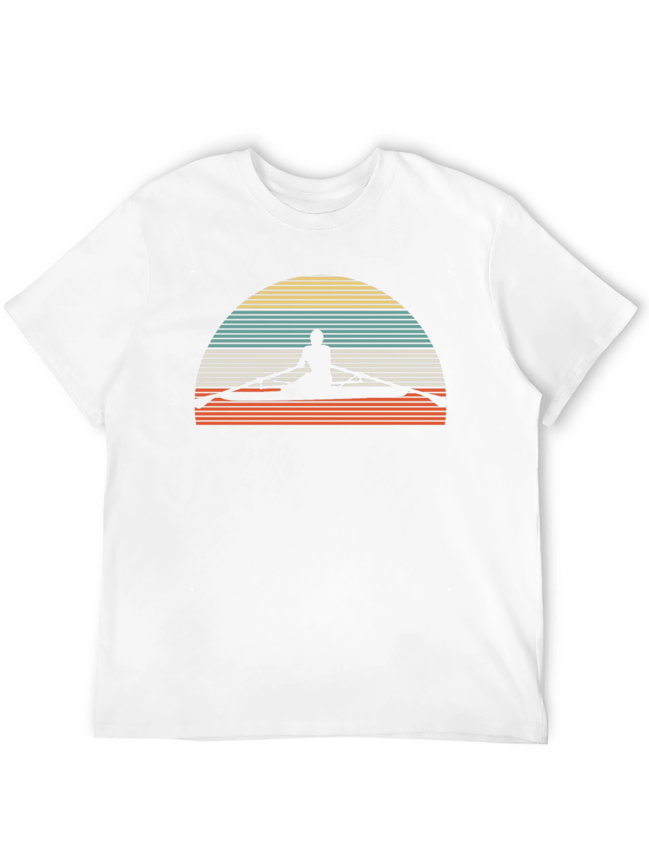 Rowing Silhouette Retro T-Shirt