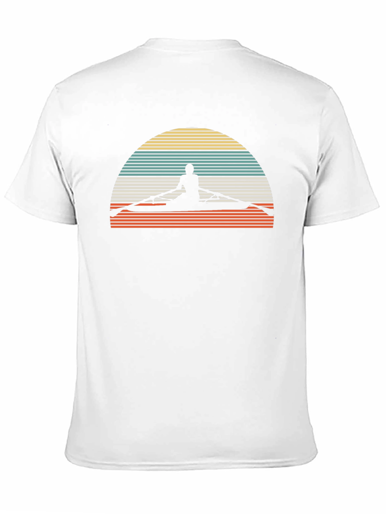 Rowing Silhouette Retro T-Shirt