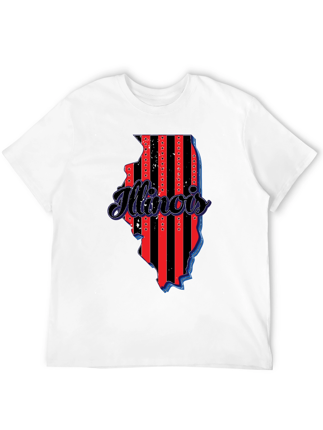 Illinois State Pride T-Shirt - Patriotic Design