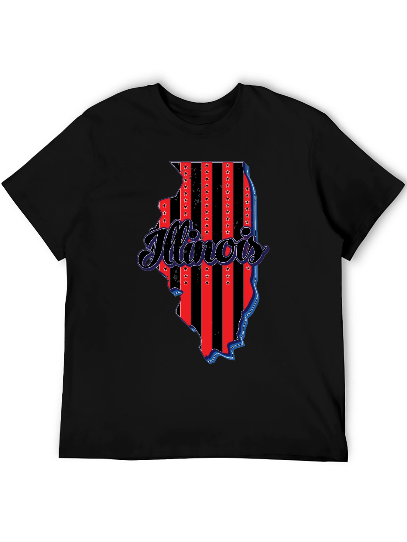 Illinois State Pride T-Shirt - Patriotic Design