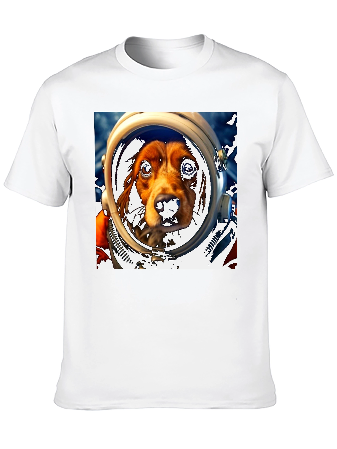 Dog Astronaut Graphic Tee - Space Dog Lover T-Shirt