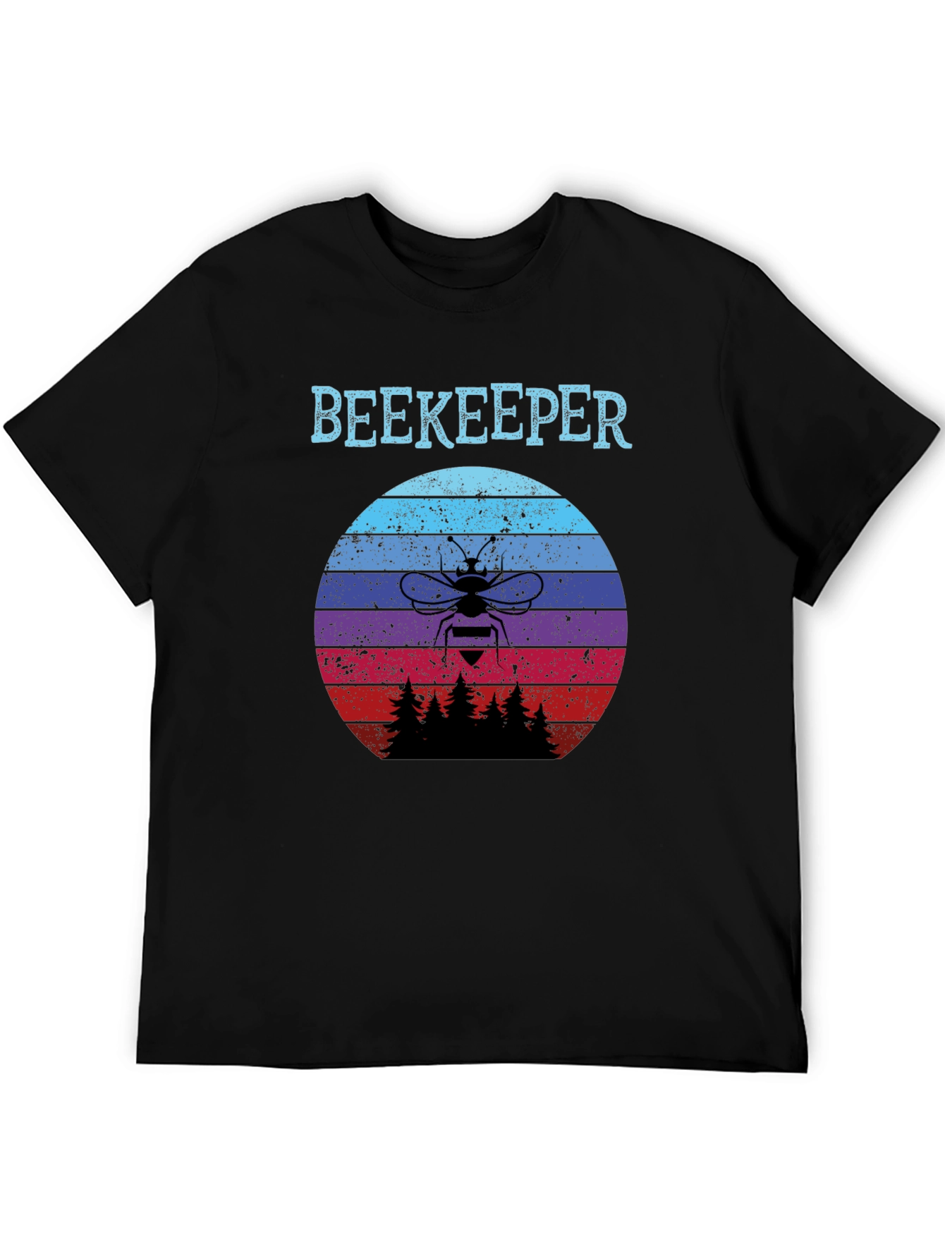 Beekeeper Sunset T-Shirt - Retro Bee Keeper Tee
