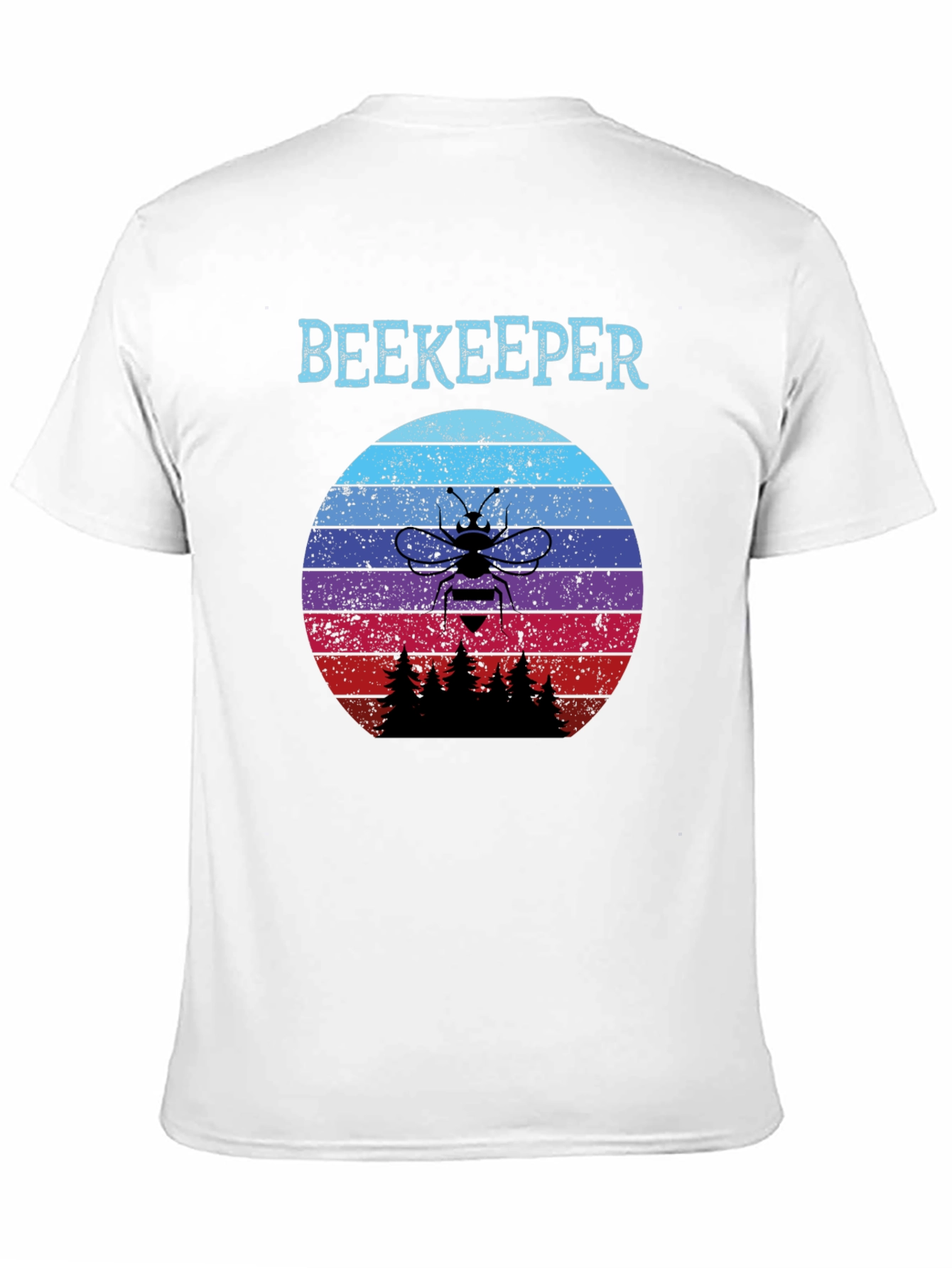 Beekeeper Sunset T-Shirt - Retro Bee Keeper Tee