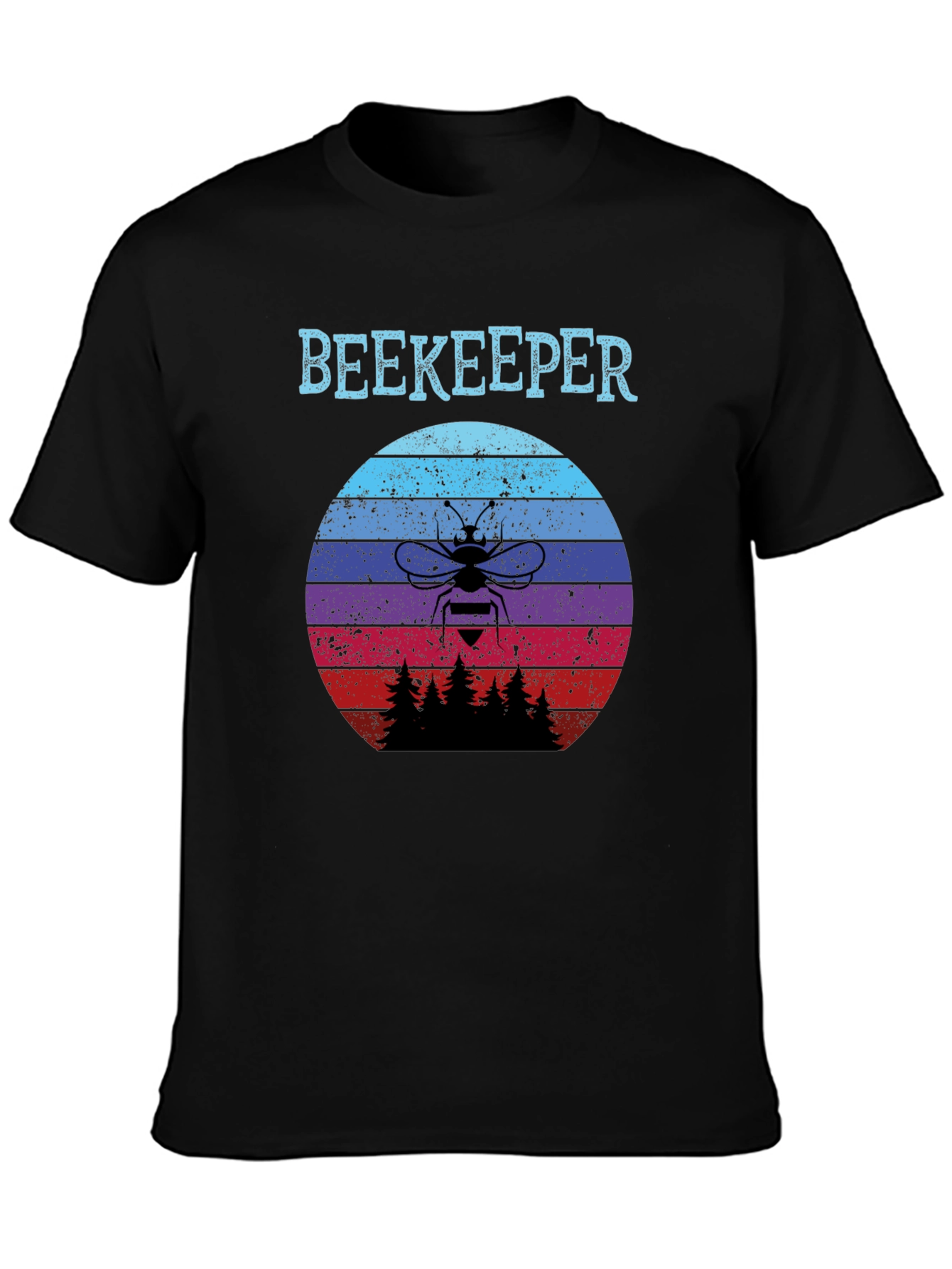 Beekeeper Sunset T-Shirt - Retro Bee Keeper Tee