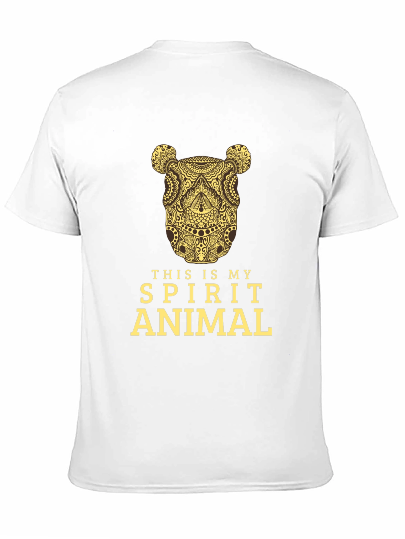 Spirit Animal Graphic Tee - Black Cotton T-Shirt