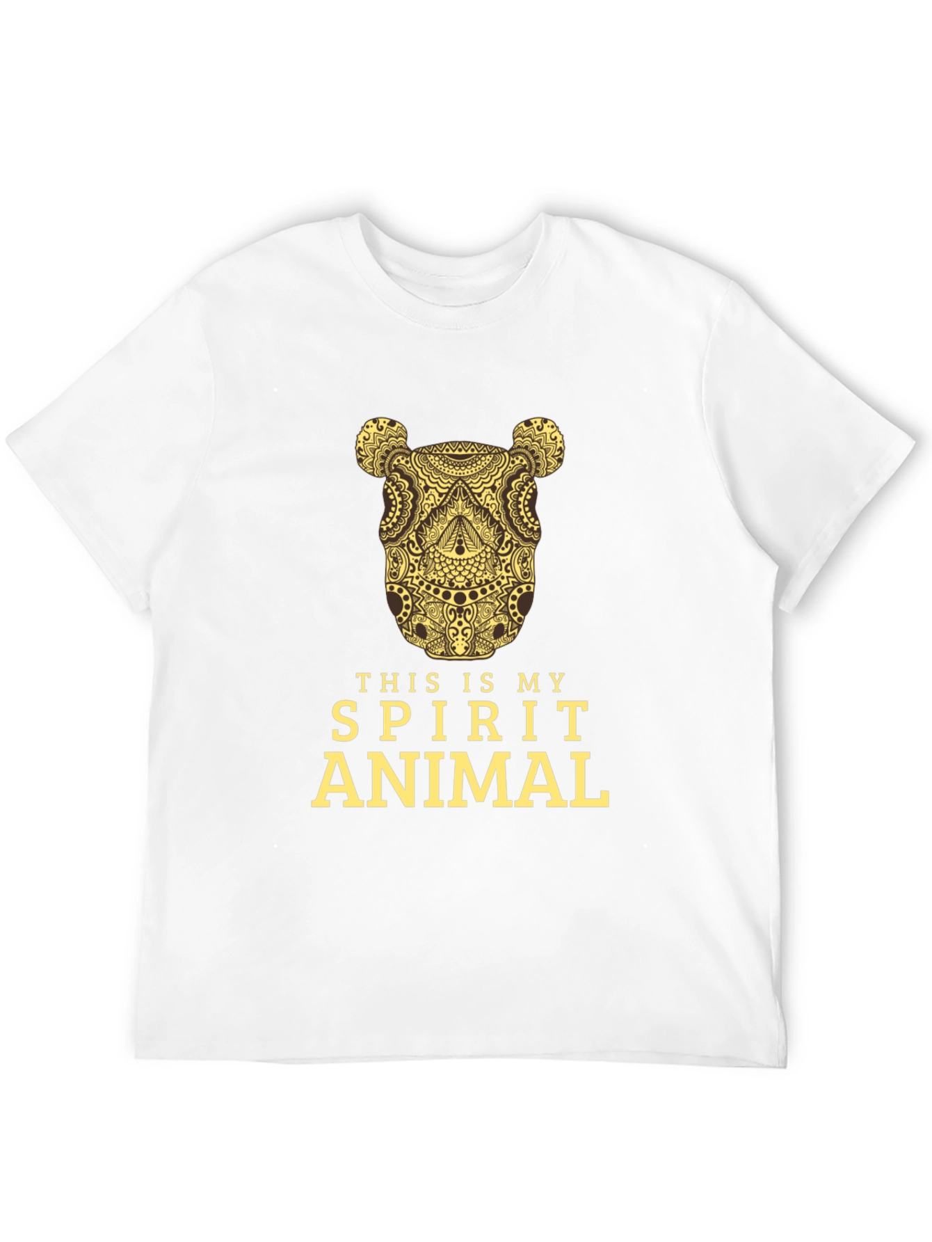 Spirit Animal Graphic Tee - Black Cotton T-Shirt