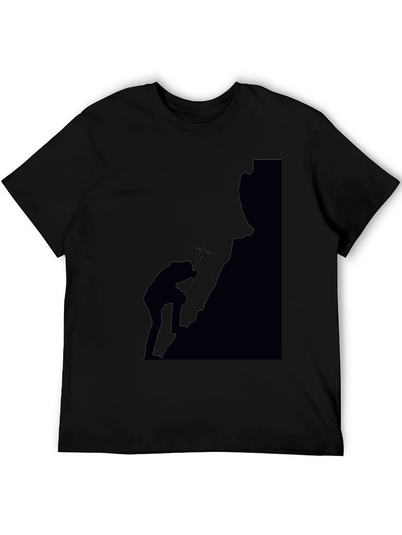 Climber Silhouette Graphic T-Shirt - Black