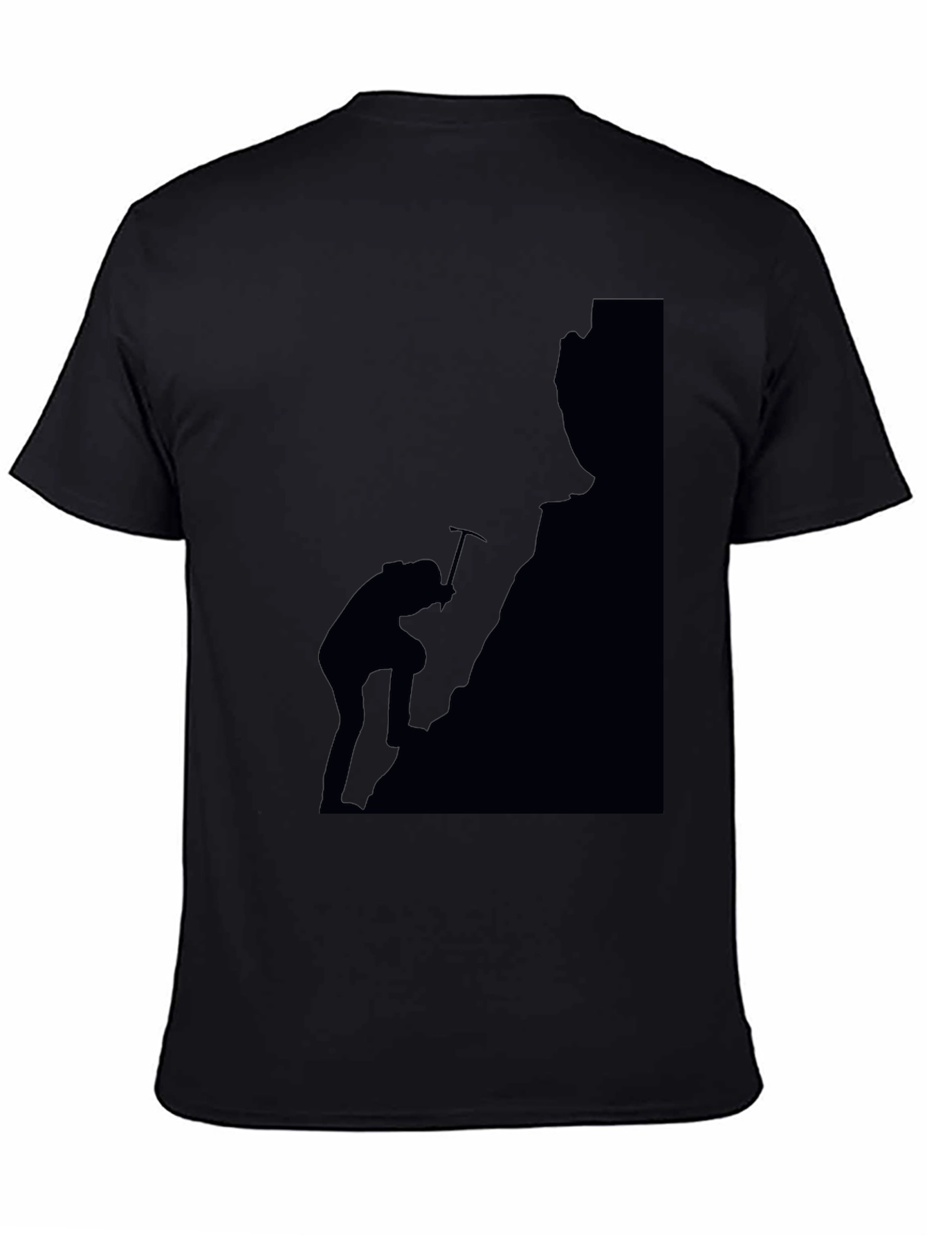 Climber Silhouette Graphic T-Shirt - Black