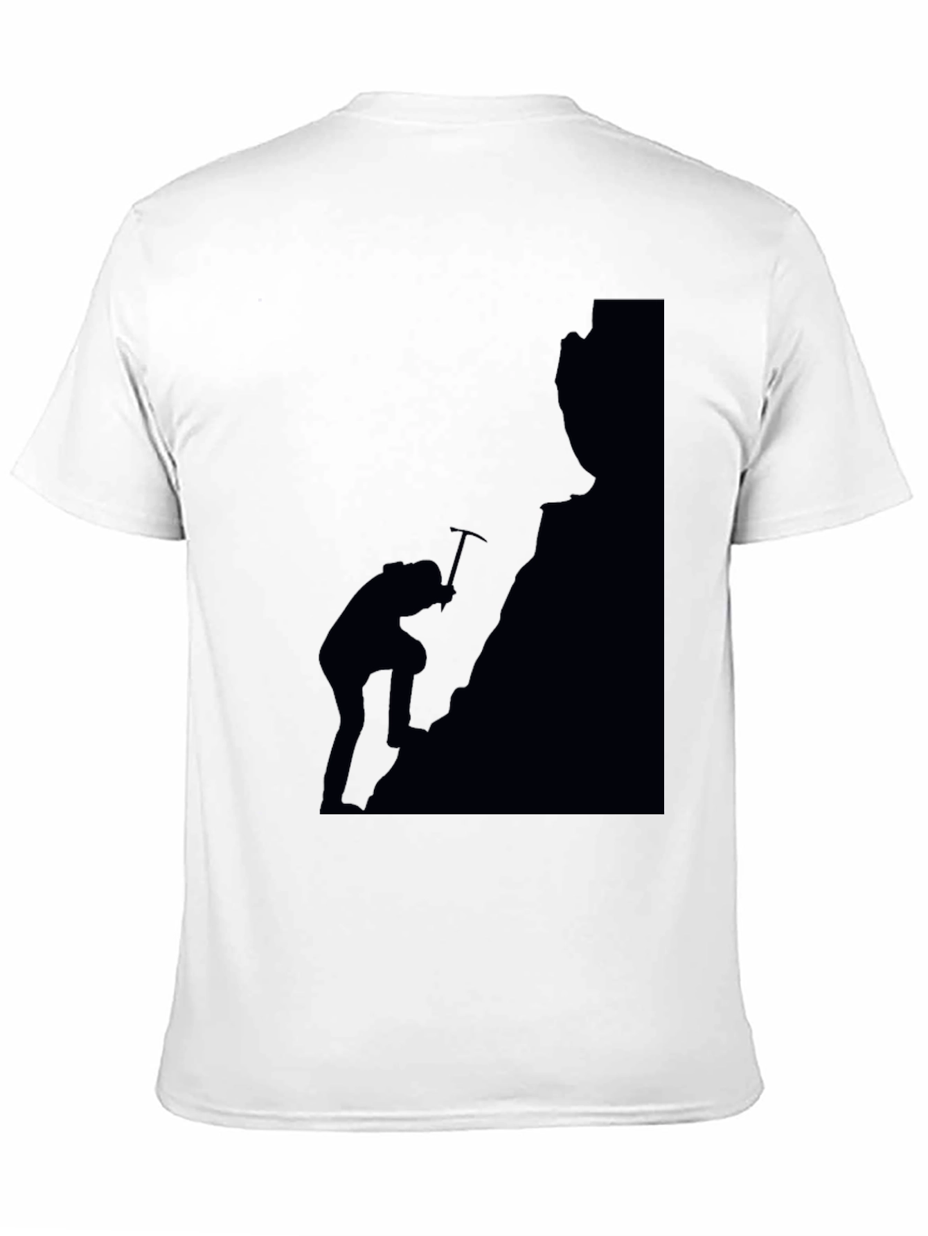 Climber Silhouette Graphic T-Shirt - Black