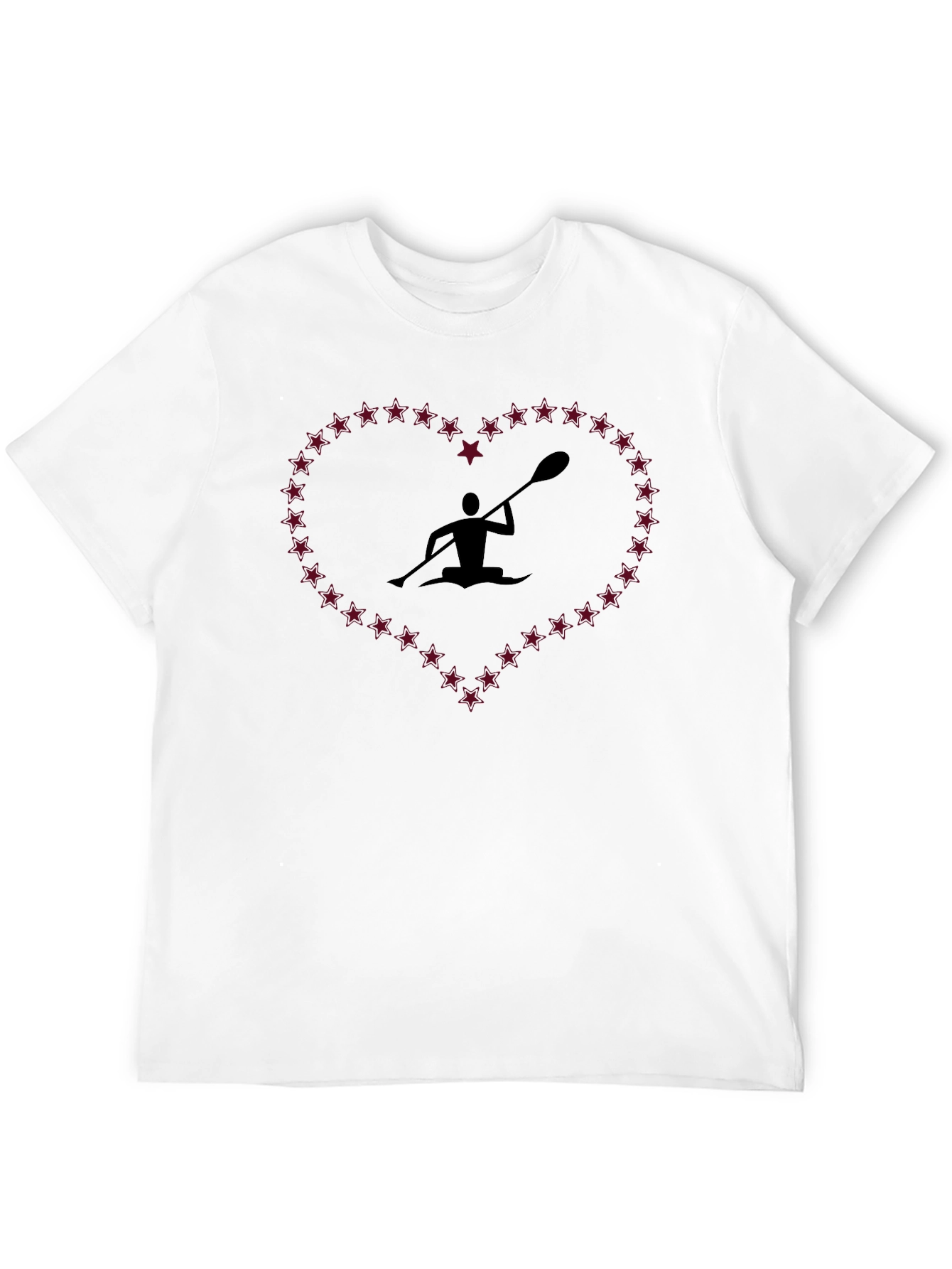 Kayaking Heart Star Tee - Paddle Lovers Shirt