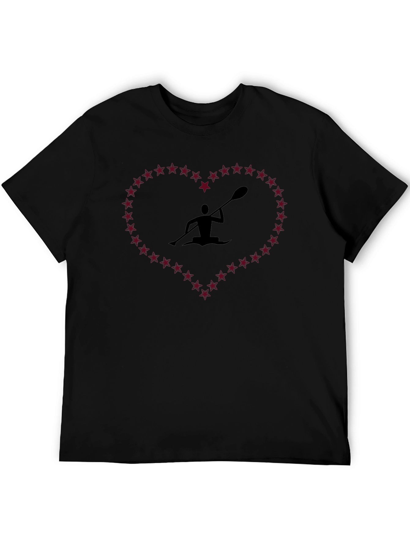 Kayaking Heart Star Tee - Paddle Lovers Shirt