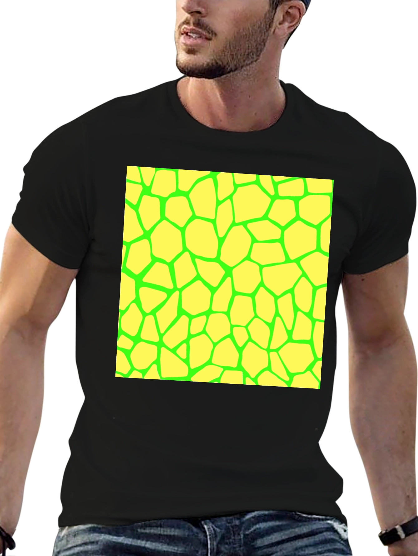 Abstract Geometric Graphic Tee - Funky & Stylish