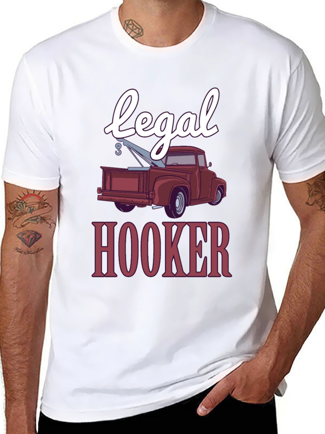 Legal Hooker Funny Tow Truck T-Shirt
