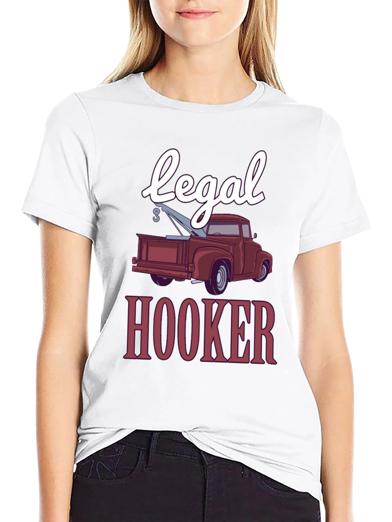 Legal Hooker Funny Tow Truck T-Shirt