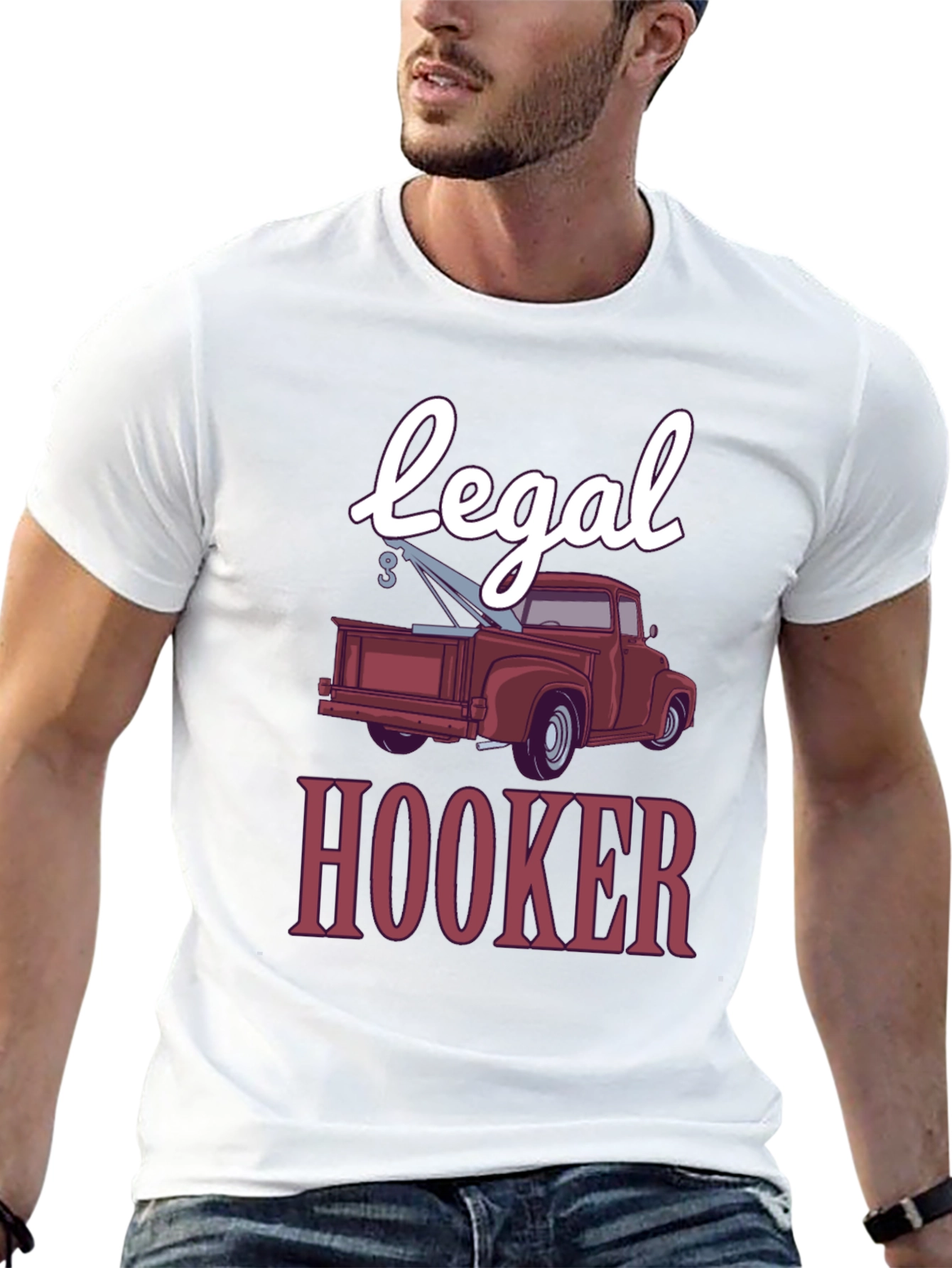 Legal Hooker Funny Tow Truck T-Shirt