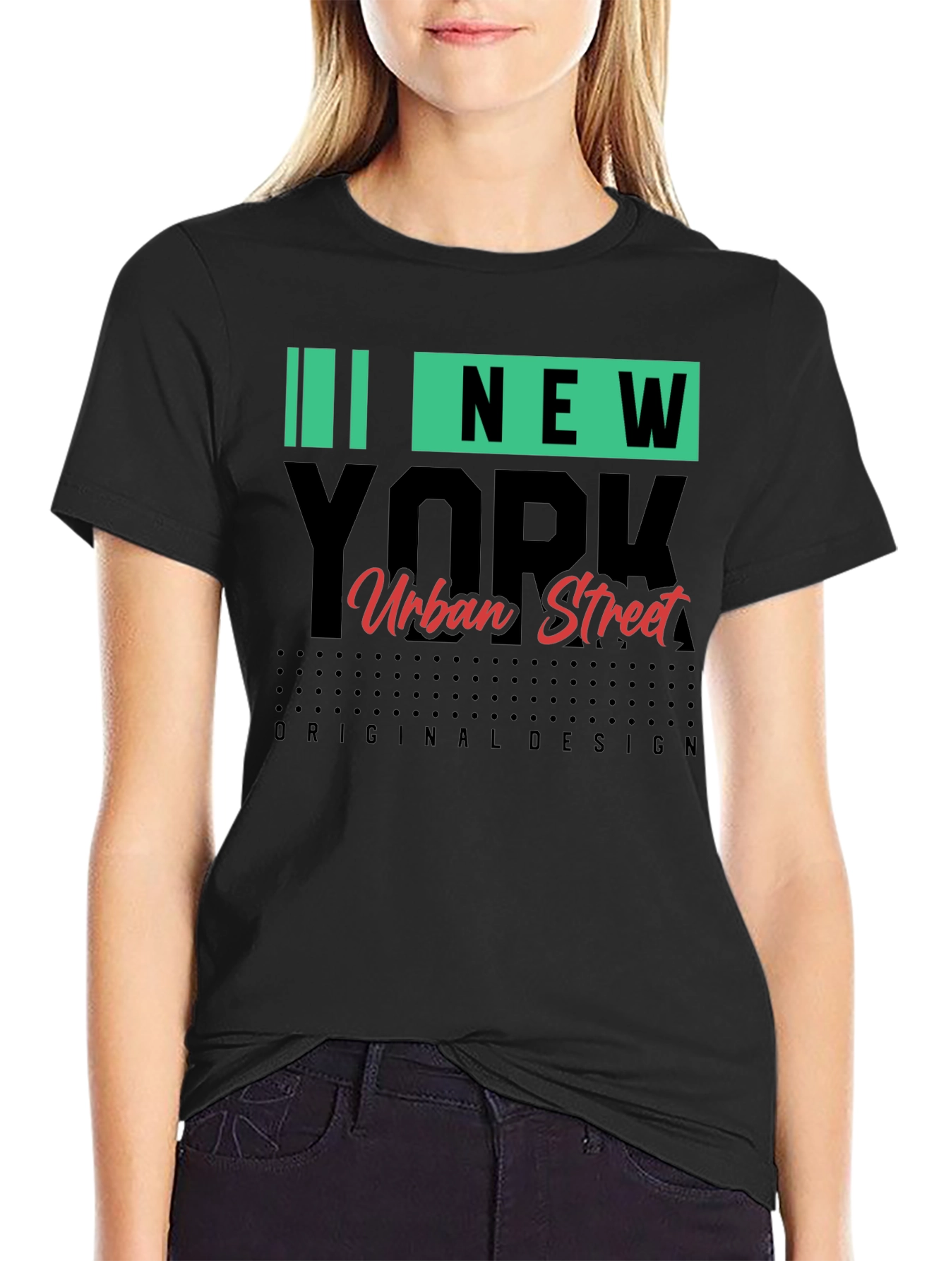 New York Urban Street Black T-Shirt