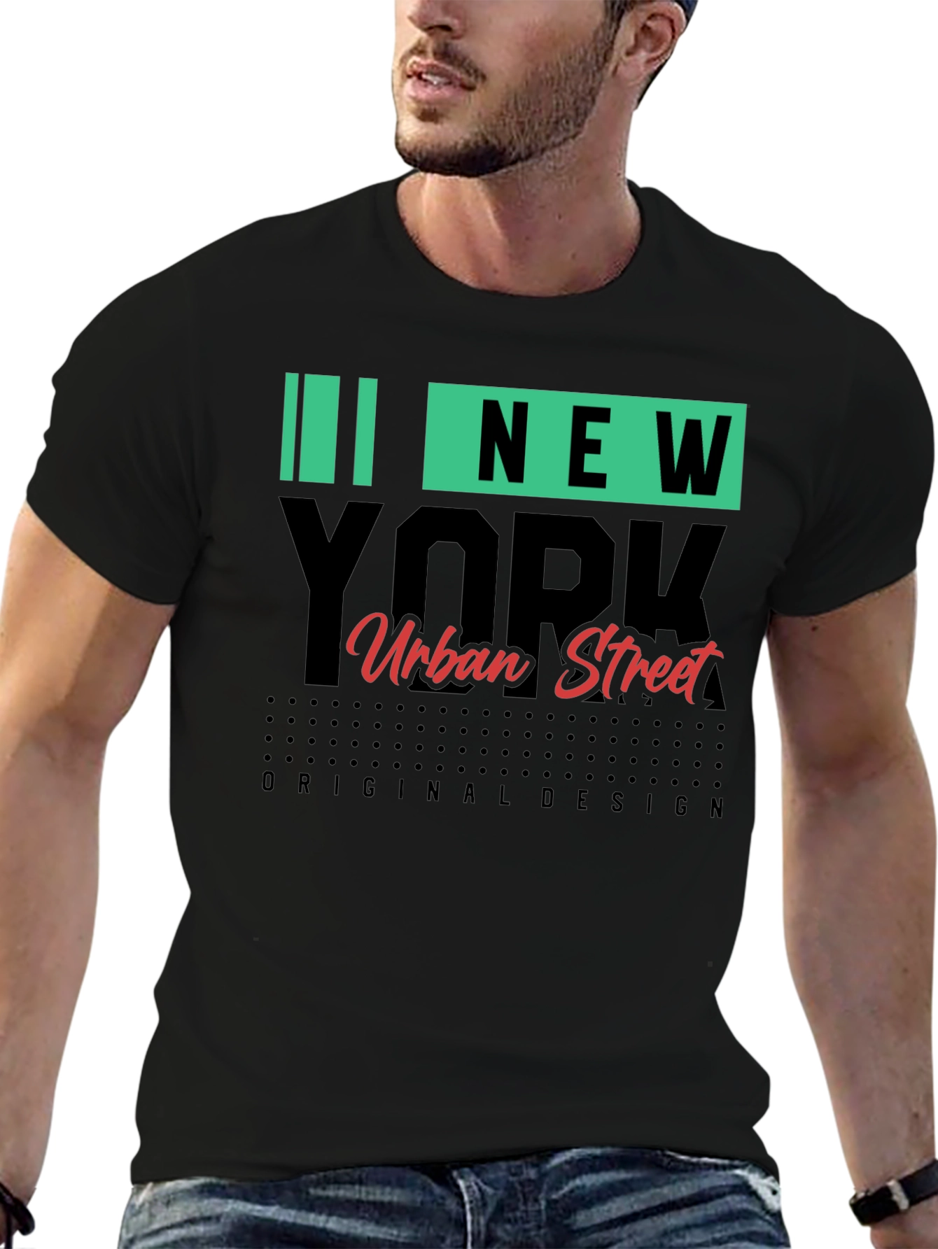 New York Urban Street Black T-Shirt