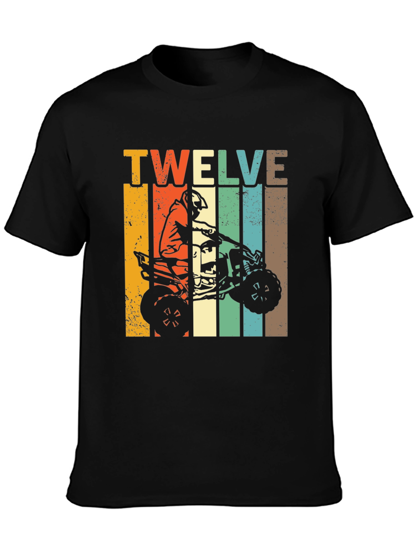 Twelve ATV Rider T-Shirt - Black