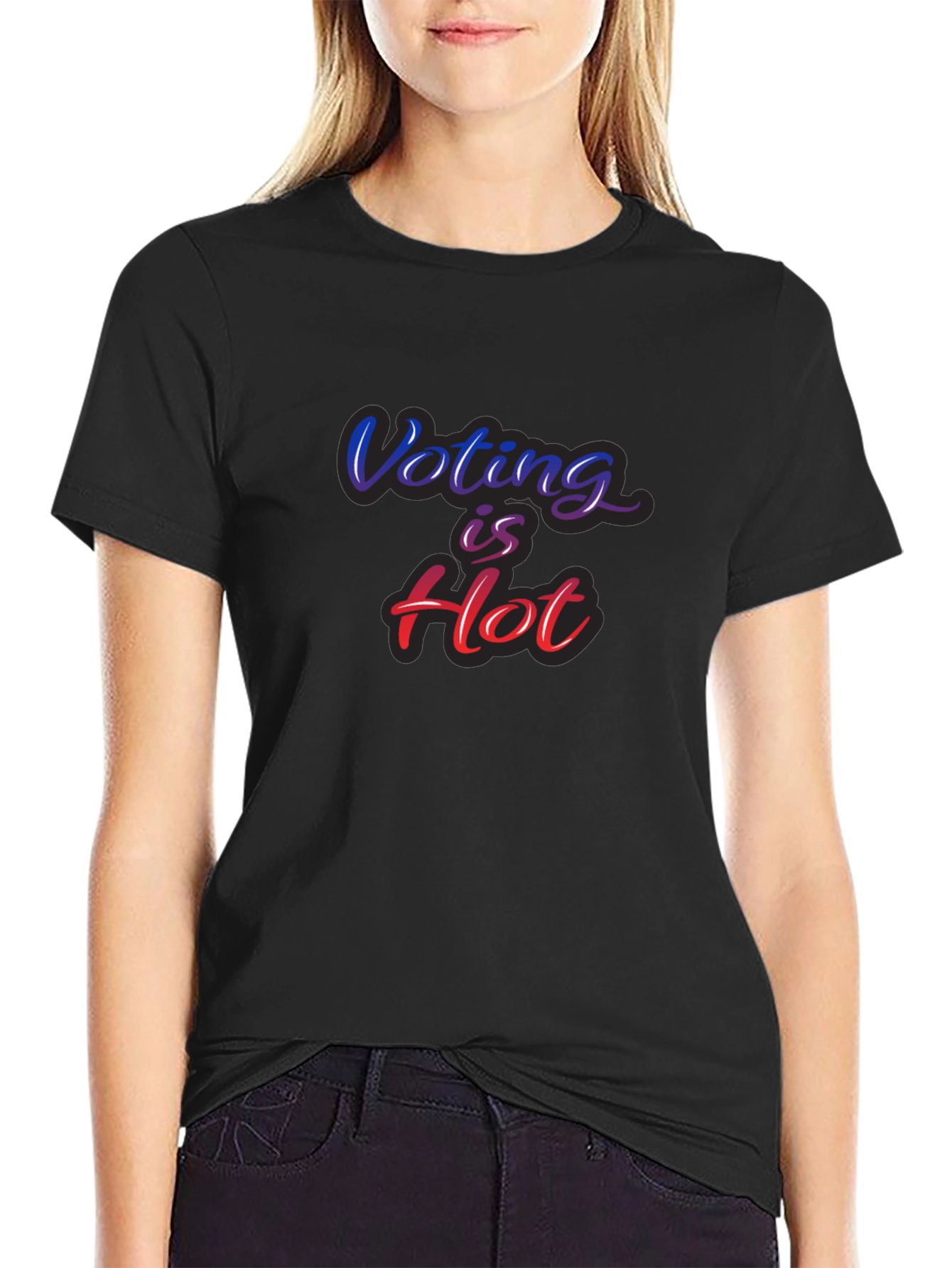 Voting is Hot Graphic T-Shirt - Vote!