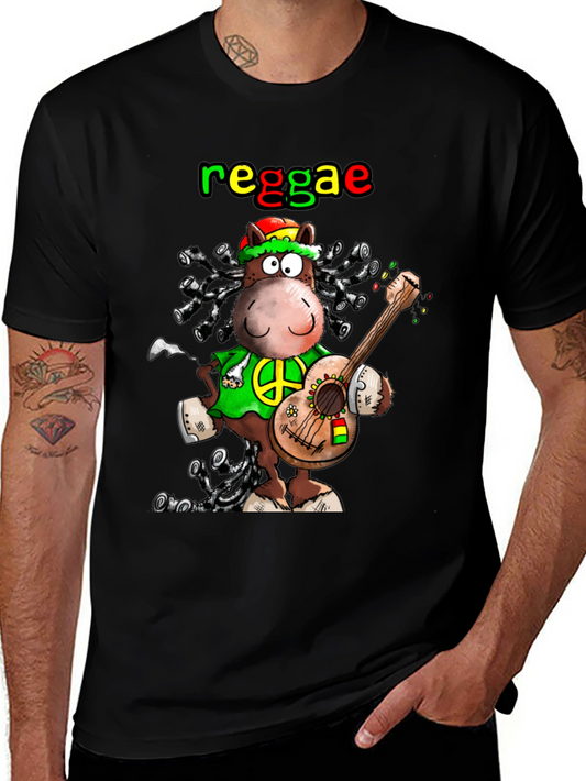 Reggae Hippie Cartoon T-Shirt