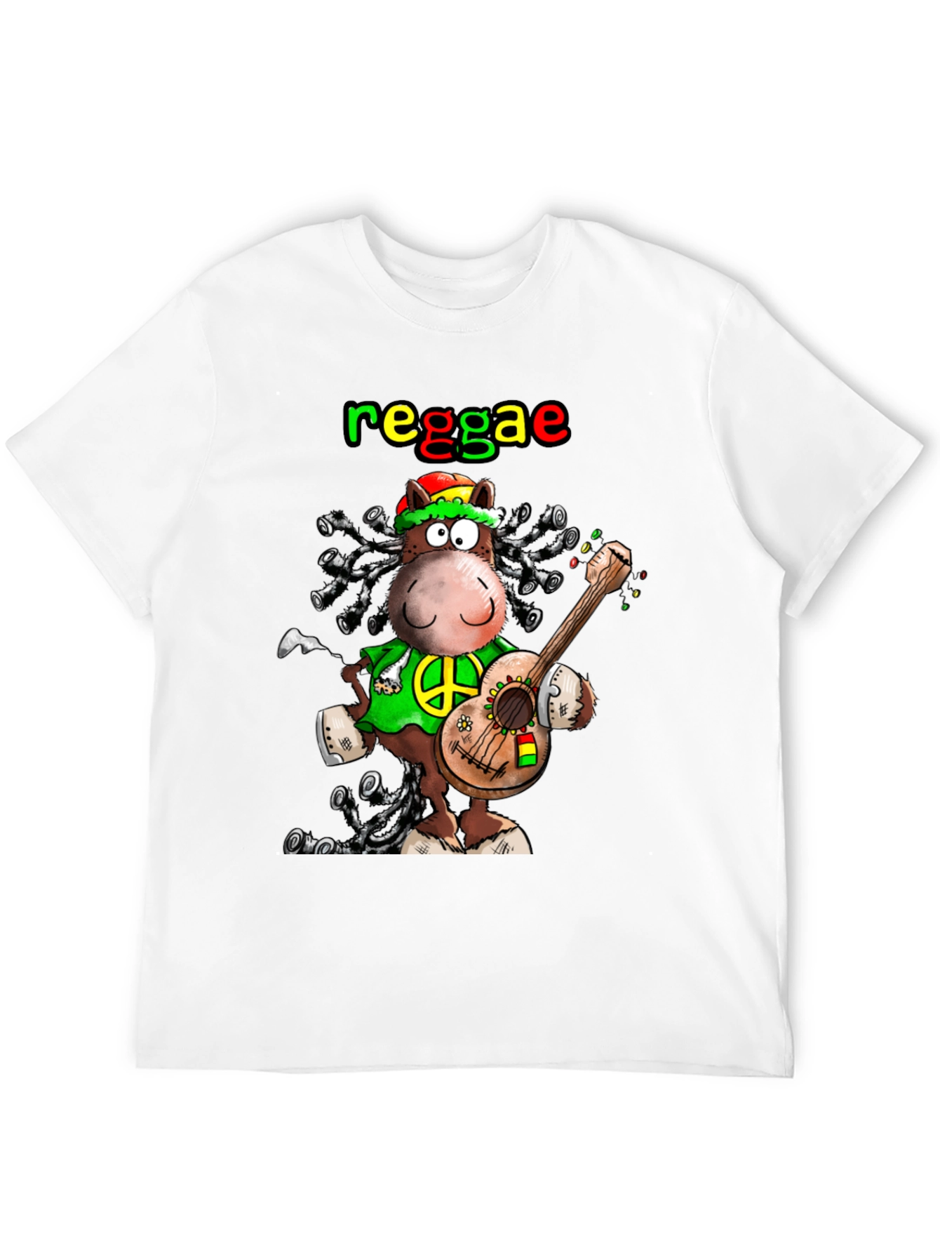 Reggae Hippie Cartoon T-Shirt