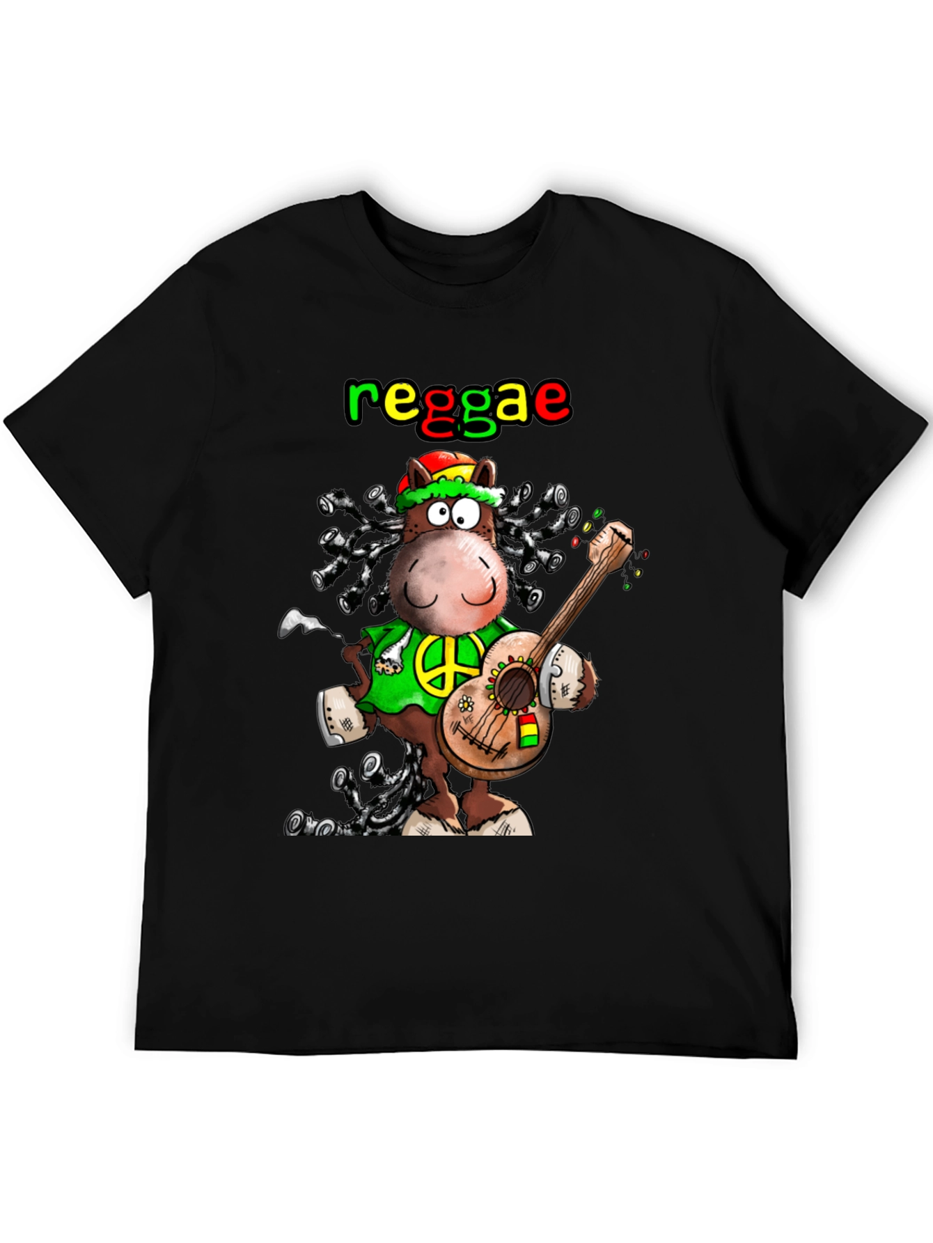 Reggae Hippie Cartoon T-Shirt