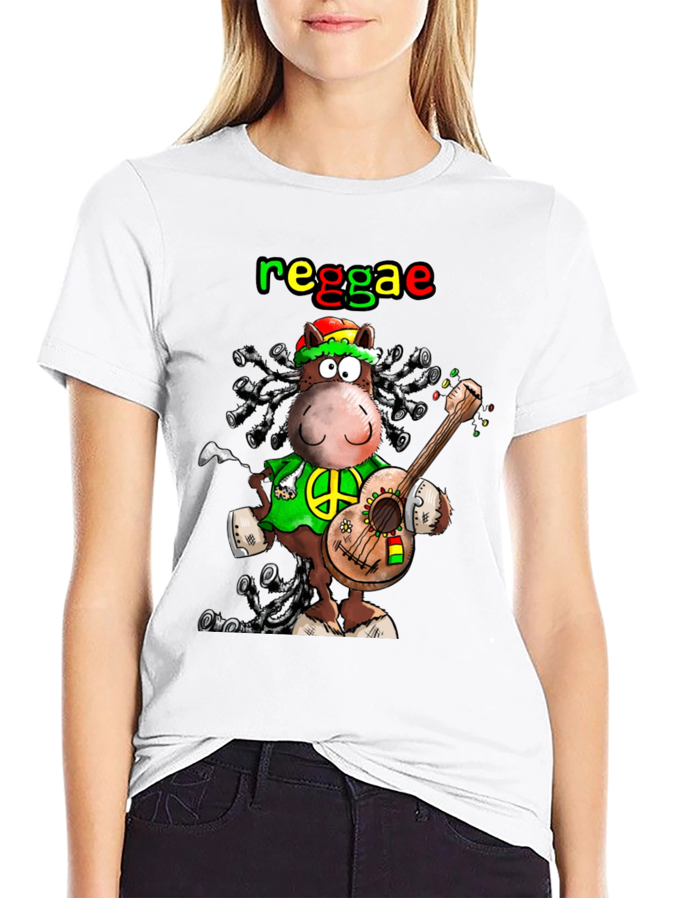 Reggae Hippie Cartoon T-Shirt