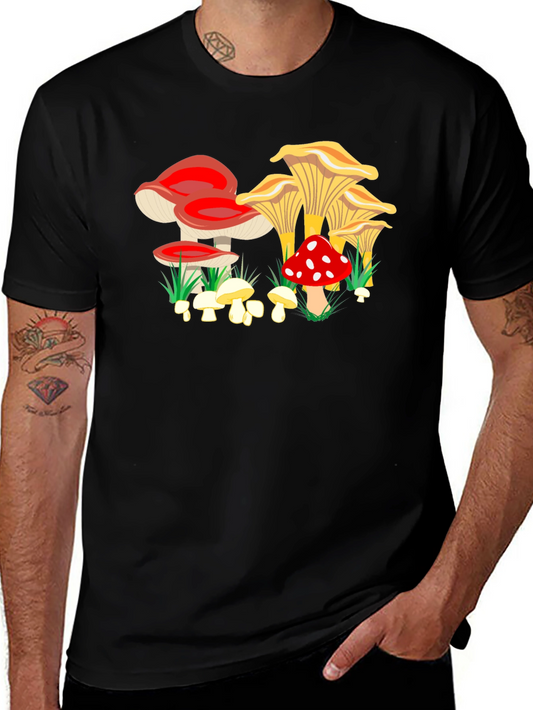 Mushroom Graphic Tee - Funky Fungi Design