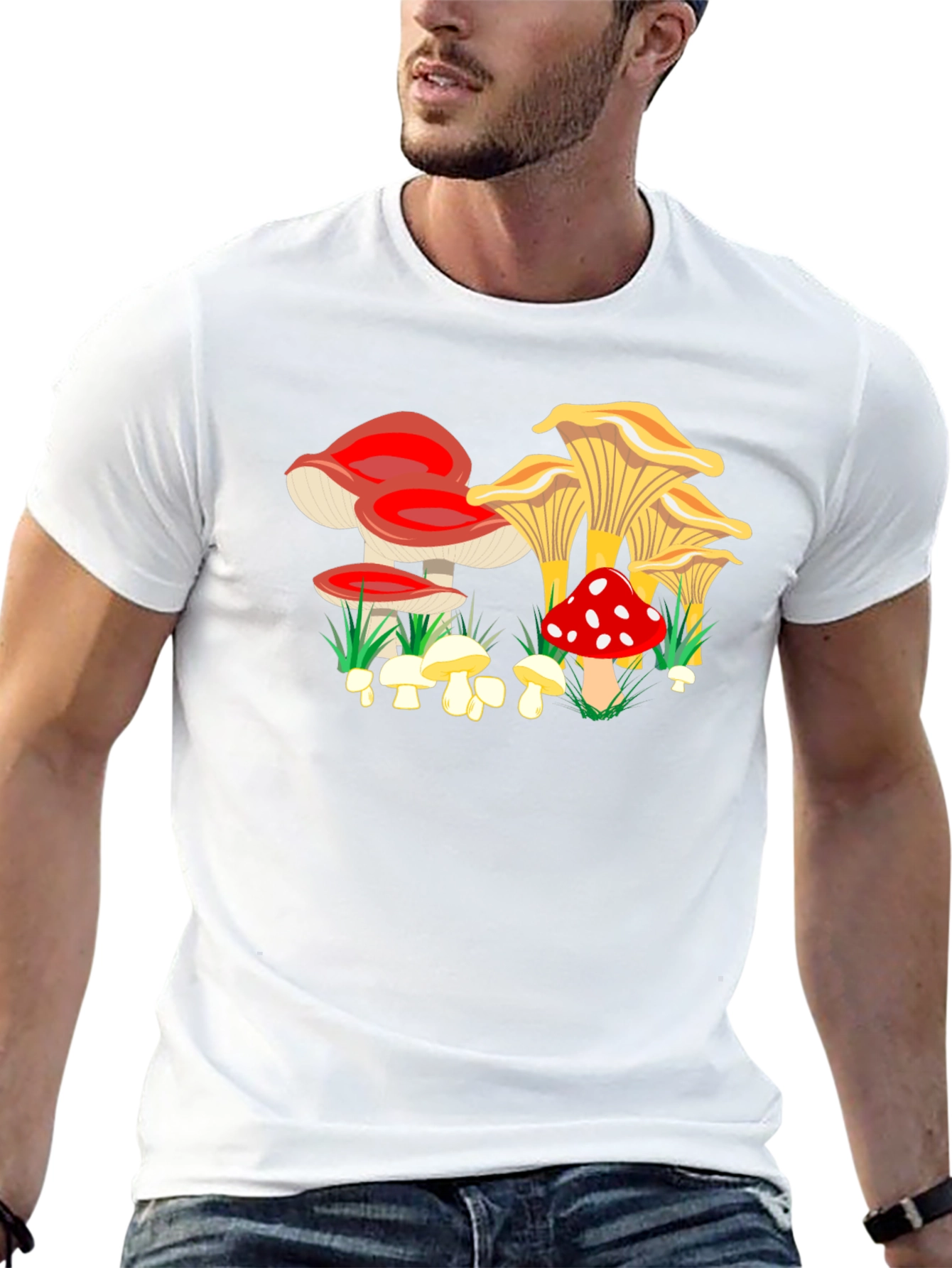 Mushroom Graphic Tee - Funky Fungi Design
