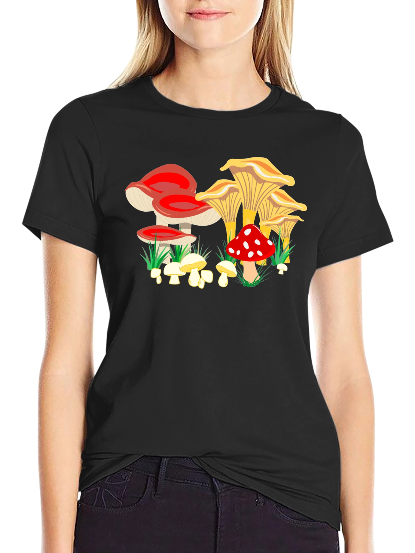 Mushroom Graphic Tee - Funky Fungi Design