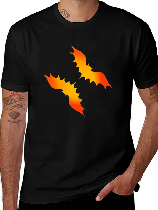 Bat Graphic Black Tee - Halloween Style