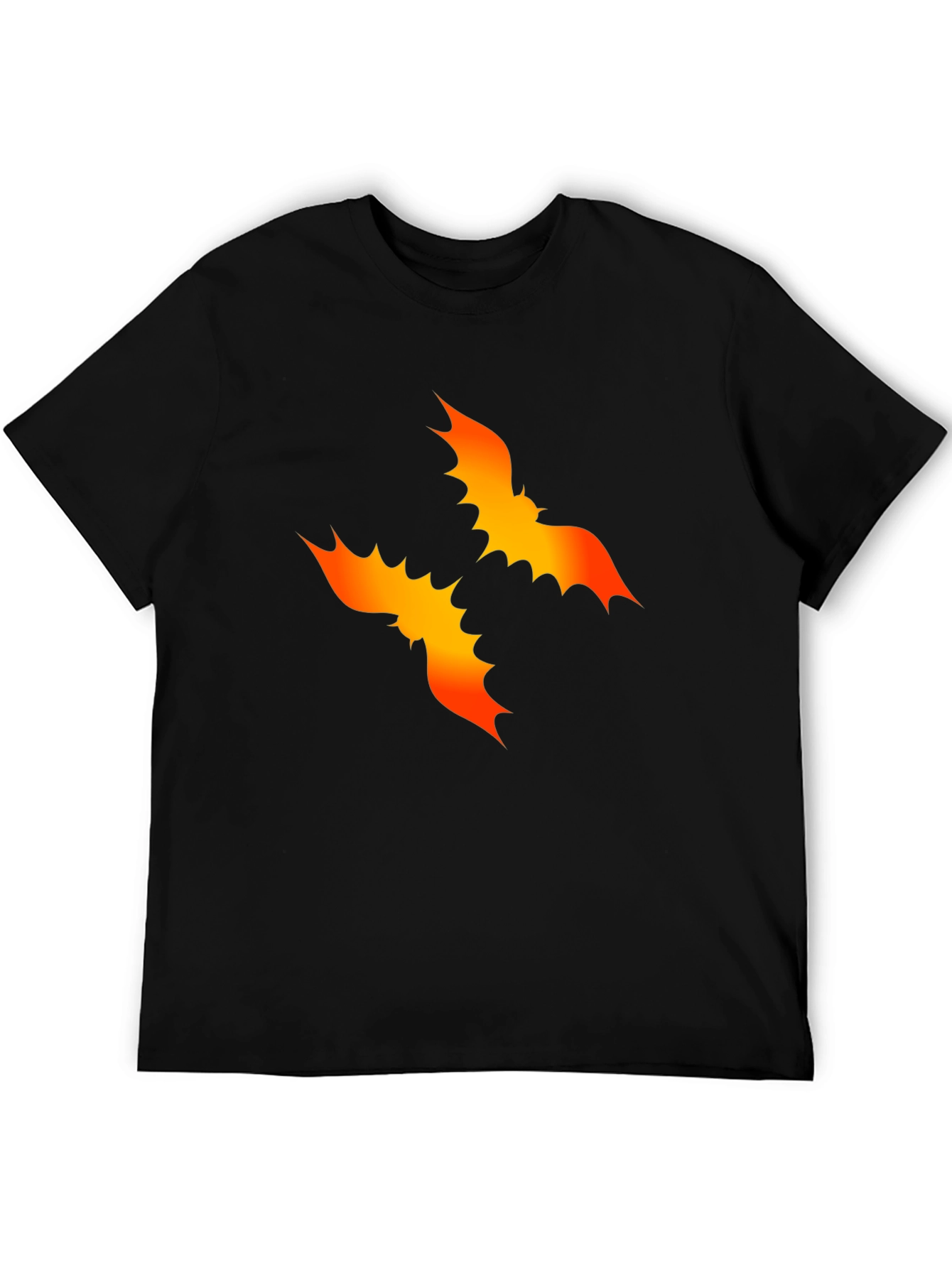 Bat Graphic Black Tee - Halloween Style