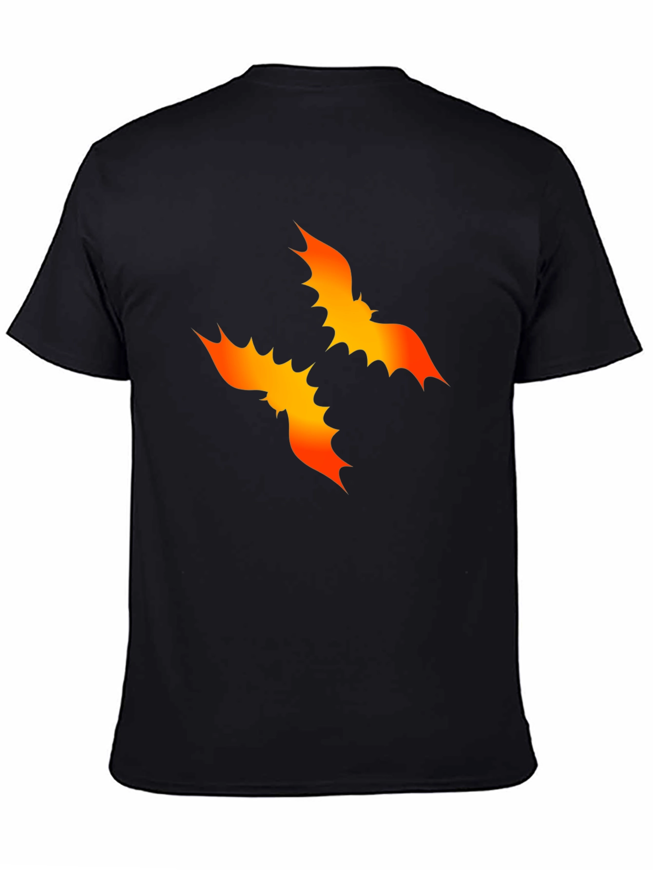 Bat Graphic Black Tee - Halloween Style