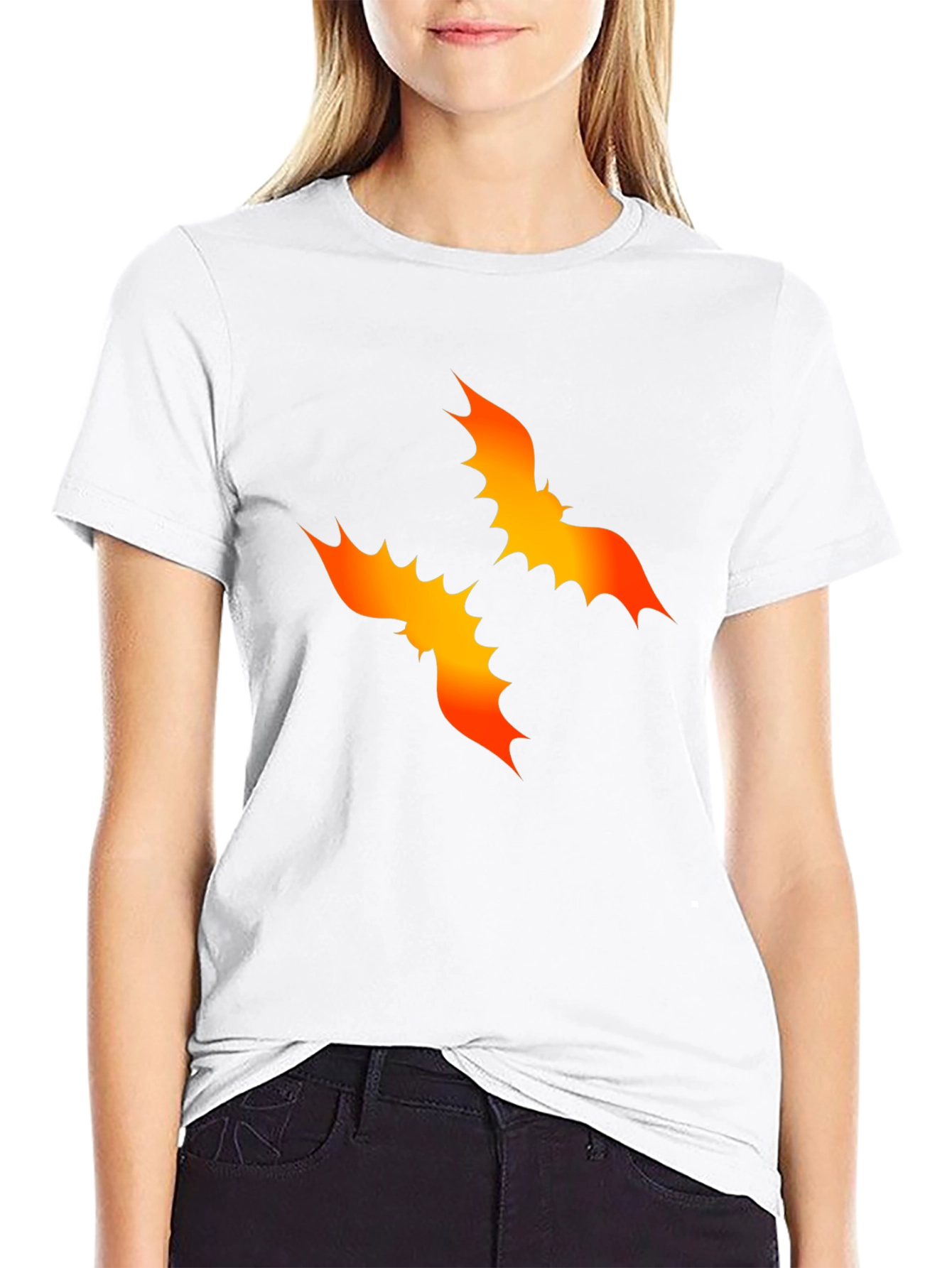 Bat Graphic Black Tee - Halloween Style