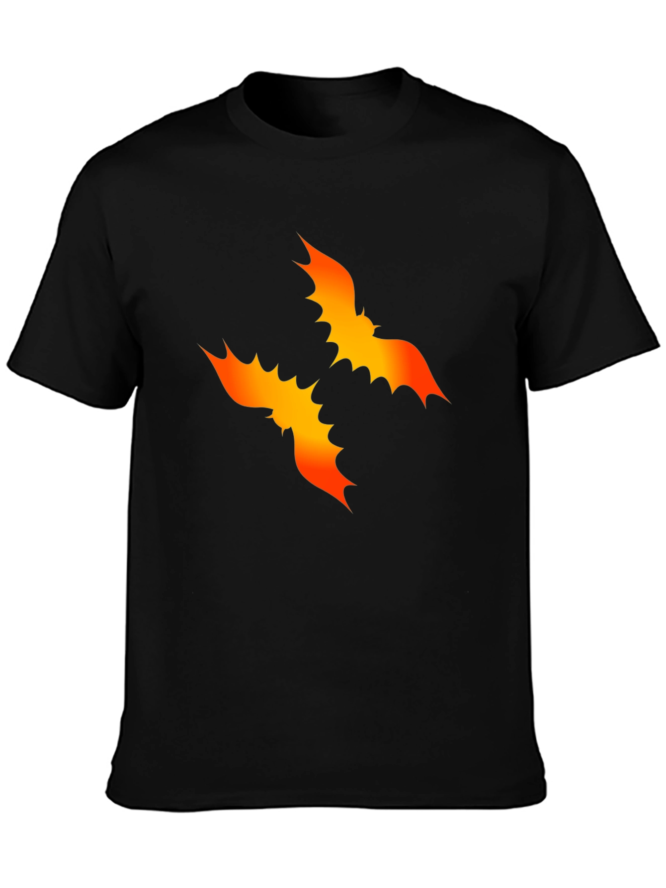 Bat Graphic Black Tee - Halloween Style