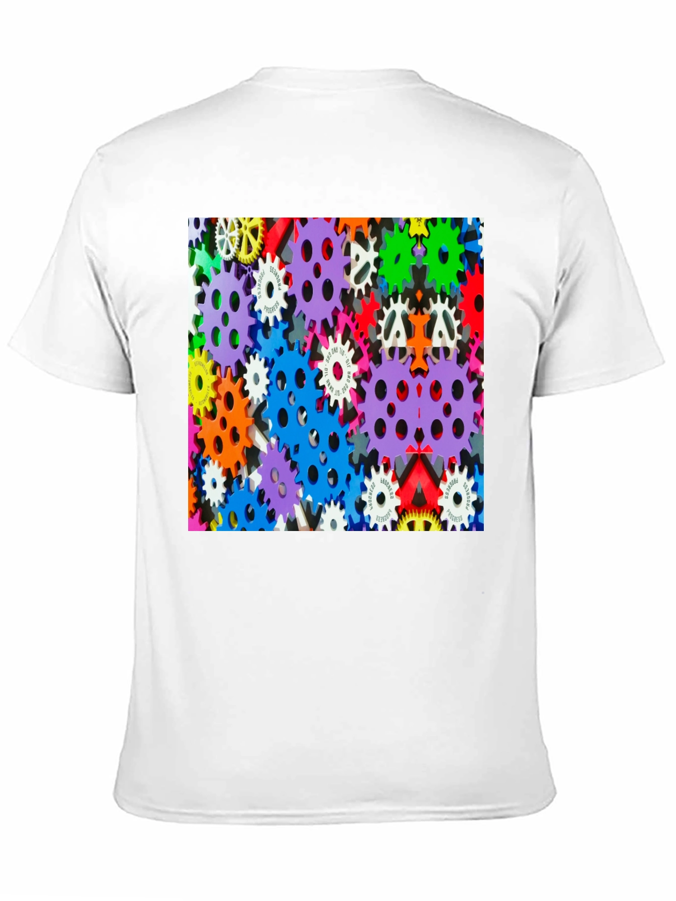 Colorful Gears Graphic T-Shirt