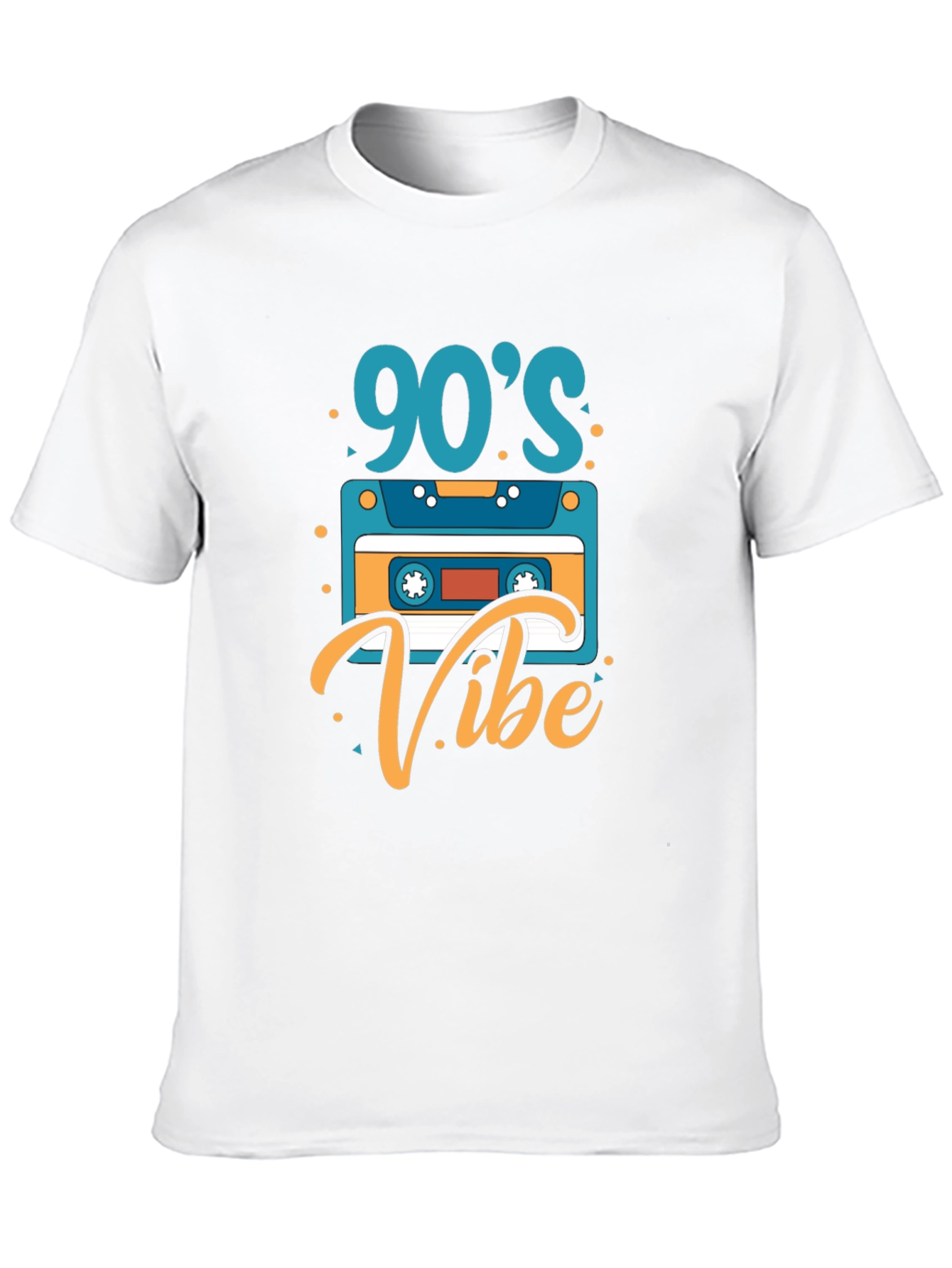 90s Vibe Graphic Tee - Retro Cassette T-Shirt