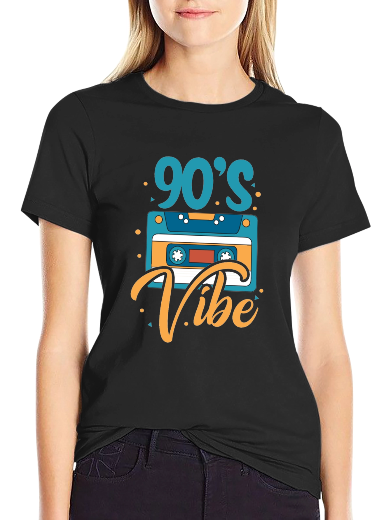 90s Vibe Graphic Tee - Retro Cassette T-Shirt
