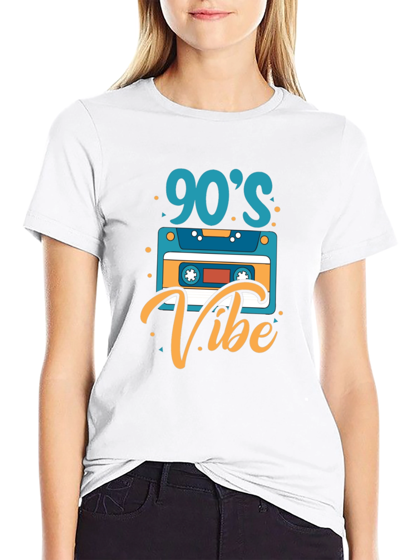90s Vibe Graphic Tee - Retro Cassette T-Shirt